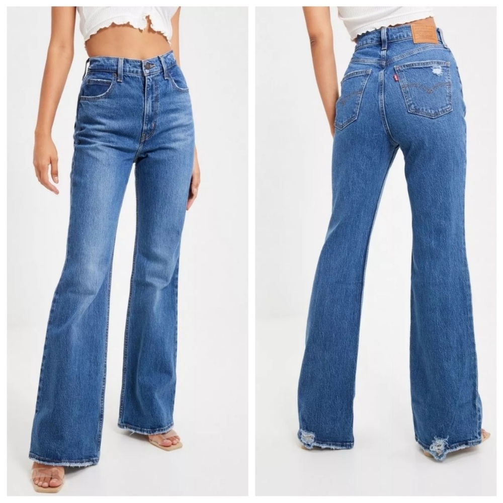 Levi's 70s Premium Women’s High Rise Flare Leg Denim Jeans Size 27x32